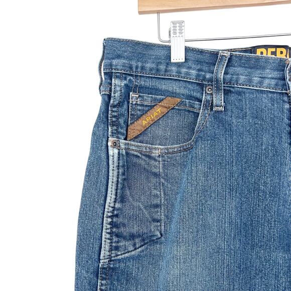 Ariat Rebar M5 Slim Straight Jeans Sz 34x32 - Picture 2 of 7